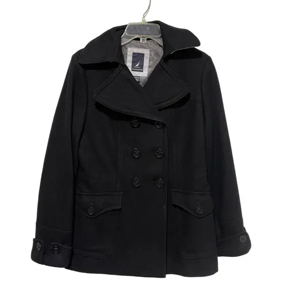 Nautica Jackets Coats Nautica Wool Blend Coat Double Breasted Jacket Womens Size 6 Poshmark